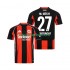 Camisola Eintracht Frankfurt Mario Gotze 27 Homem Equipamento principal 2025-2026 Mangas Curtas