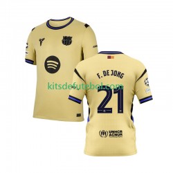 Camisola FC Barcelona Frenkie de Jong 21 Champions League Homem Equipamento alternativo 2025-2026 Mangas Curtas