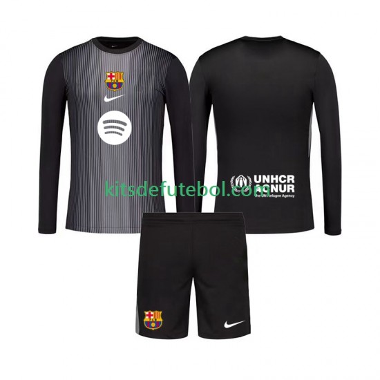 Camisola de Guarda-redes FC Barcelona Criança Terceiro equipamento 2025-2026 Mangas Compridas