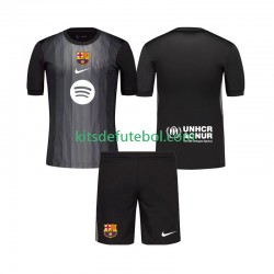 Camisola de Guarda-redes FC Barcelona Criança Terceiro equipamento 2025-2026 Mangas Curtas