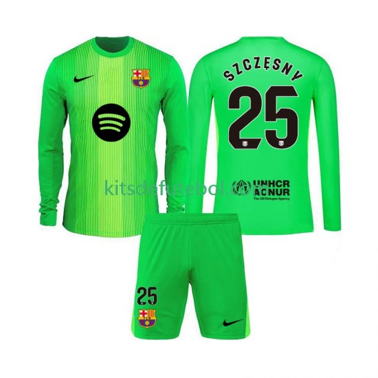 Camisola de Guarda-redes FC Barcelona Szczesny 25 Criança Equipamento principal 2025-2026 Mangas Compridas