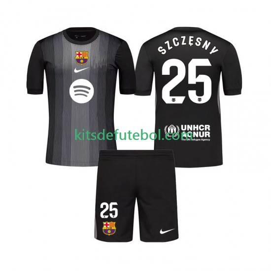 Camisola de Guarda-redes FC Barcelona Szczesny 25 Criança Terceiro equipamento 2025-2026 Mangas Curtas