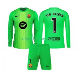 Camisola de Guarda-redes FC Barcelona Ter Stegen 1 Criança Equipamento principal 2025-2026 Mangas Compridas