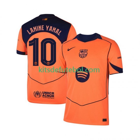Camisola FC Barcelona Lamine Yamal 10 UCL Homem Terceiro equipamento 2025-2026 Mangas Curtas