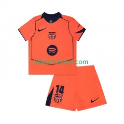 Camisola FC Barcelona Marcus Rashford 14 UCL Criança Terceiro equipamento 2025-2026 Mangas Curtas
