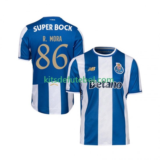 Camisola FC Porto Rodrigo Mora 86 Homem Equipamento principal 2025-2026 Mangas Curtas