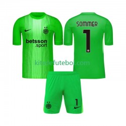 Camisola de Guarda-redes Inter de Milão Yann Sommer 1 Criança Terceiro equipamento 2025-2026 Mangas Curtas