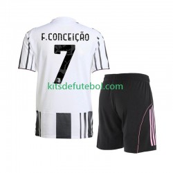 Camisola Juventus Francisco Conceicao 7 Criança Equipamento principal 2025-2026 Mangas Curtas