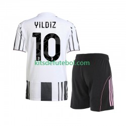 Camisola Juventus Kenan Yildiz 10 Criança Equipamento principal 2025-2026 Mangas Curtas