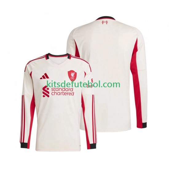 Camisola Liverpool Homem Equipamento alternativo 2025-2026 Mangas Compridas