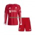 Camisola Liverpool Criança Equipamento principal 2025-2026 Mangas Compridas