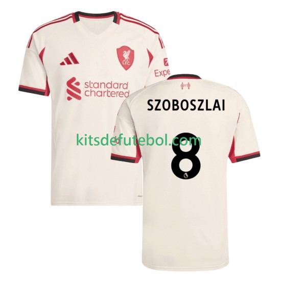 Camisola Liverpool Dominik Szoboszlai 8 Homem Equipamento alternativo 2025-2026 Mangas Curtas