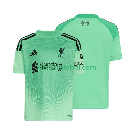 Camisola de Guarda-redes Liverpool Homem Equipamento principal 2025-2026 Mangas Curtas