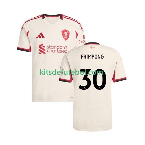 Camisola Liverpool Jeremie Frimpong 30 Homem Equipamento alternativo 2025-2026 Mangas Curtas
