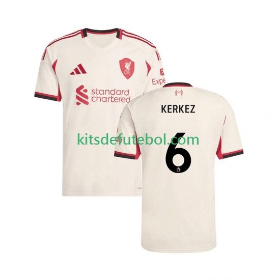 Camisola Liverpool Milos Kerkez 6 Homem Equipamento alternativo 2025-2026 Mangas Curtas