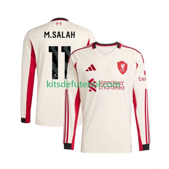 Camisola Liverpool Mohamed Salah 11 Homem Equipamento alternativo 2025-2026 Mangas Compridas