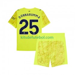 Camisola de Guarda-redes Manchester City Gianluigi Donnarumma 25 Criança Terceiro equipamento 2025-2026 Mangas Curtas
