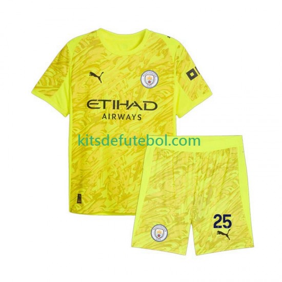 Camisola de Guarda-redes Manchester City Gianluigi Donnarumma 25 Criança Terceiro equipamento 2025-2026 Mangas Curtas