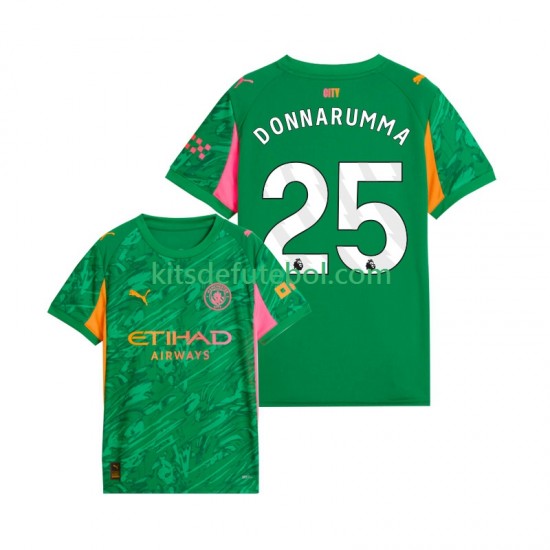Camisola de Guarda-redes Manchester City Gianluigi Donnarumma 25 Homem Equipamento principal 2025-2026 Mangas Curtas