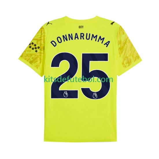 Camisola de Guarda-redes Manchester City Gianluigi Donnarumma 25 Homem Terceiro equipamento 2025-2026 Mangas Curtas
