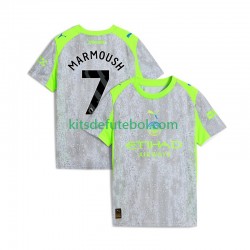 Camisola Manchester City Omar Marmoush 7 Homem Terceiro equipamento 2025-2026 Mangas Curtas