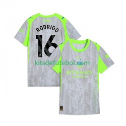 Camisola Manchester City Rodrigo Hernandez 16 Homem Terceiro equipamento 2025-2026 Mangas Curtas