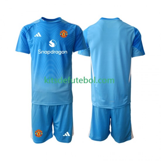 Camisola de Guarda-redes Manchester United Criança Equipamento principal 2025-2026 Mangas Curtas