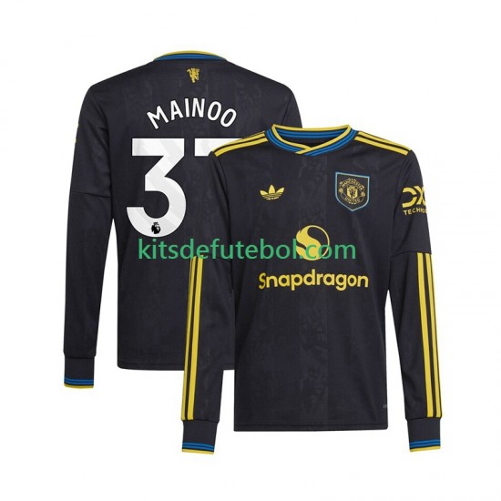 Camisola Manchester United Kobbie Mainoo 37 Homem Terceiro equipamento 2025-2026 Mangas Compridas