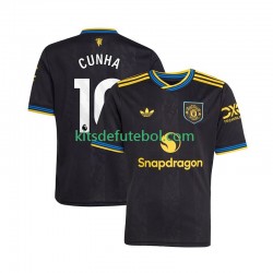 Camisola Manchester United Matheus Cunha 10 Homem Terceiro equipamento 2025-2026 Mangas Curtas