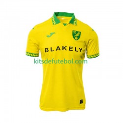 Camisola Norwich City Homem Equipamento principal 2025-2026 Mangas Curtas