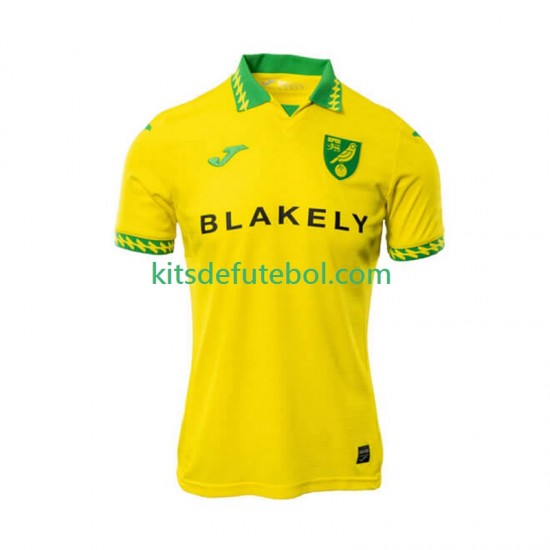 Camisola Norwich City Homem Equipamento principal 2025-2026 Mangas Curtas