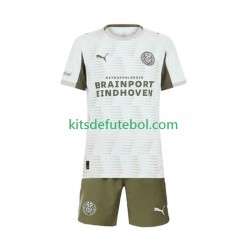 Camisola PSV Eindhoven Criança Terceiro equipamento 2025-2026 Mangas Curtas