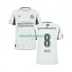 Camisola PSV Eindhoven Sergino Dest 8 Homem Terceiro equipamento 2025-2026 Mangas Curtas