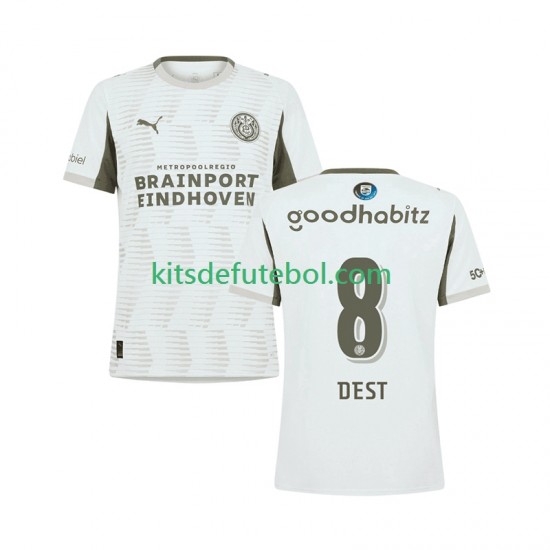 Camisola PSV Eindhoven Sergino Dest 8 Homem Terceiro equipamento 2025-2026 Mangas Curtas