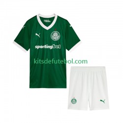 Camisola Palmeiras Criança Equipamento principal 2025-2026 Mangas Curtas