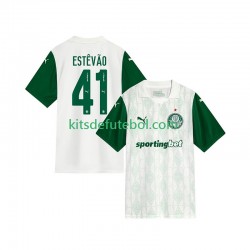 Camisola Palmeiras Estevao 41 Homem Equipamento alternativo 2025-2026 Mangas Curtas