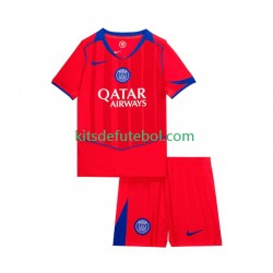 Camisola Paris Saint-Germain Criança Terceiro equipamento 2025-2026 Mangas Curtas