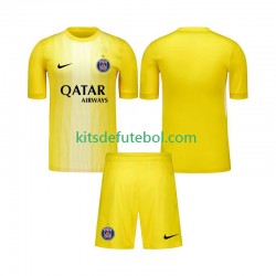 Camisola de Guarda-redes Paris Saint-Germain Criança Terceiro equipamento 2025-2026 Mangas Curtas