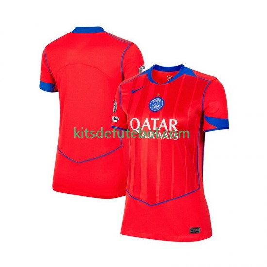 Camisola Paris Saint-Germain Mulheres Terceiro equipamento 2025-2026 Mangas Curtas