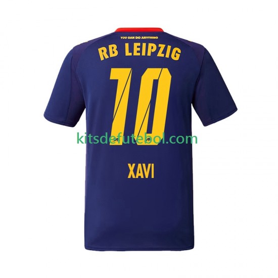 Camisola RB Leipzig Xavi Simons 10 Homem Equipamento alternativo 2025-2026 Mangas Curtas
