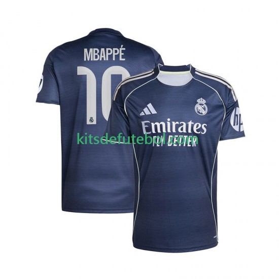 Camisola Real Madrid Kylian Mbappe 10 Homem Equipamento alternativo 2025-2026 Mangas Curtas