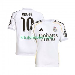 Camisola Real Madrid Kylian Mbappe 10 Homem Equipamento principal 2025-2026 Mangas Curtas