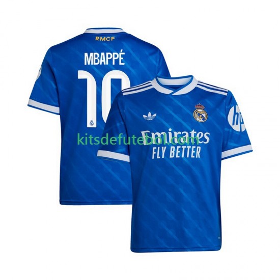 Camisola Real Madrid Kylian Mbappe 10 Homem Terceiro equipamento 2025-2026 Mangas Curtas
