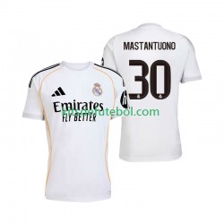 Camisola Real Madrid Mastantuono 30 Homem Equipamento principal 2025-2026 Mangas Curtas