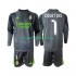 Camisola Real Madrid Thibaut Courtois 1 Criança Terceiro equipamento 2025-2026 Mangas Compridas