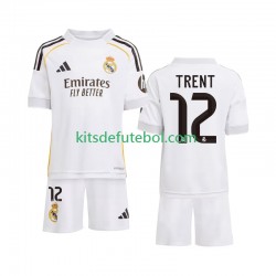Camisola Real Madrid Trent Alexander-Arnold 12 Criança Equipamento principal 2025-2026 Mangas Curtas