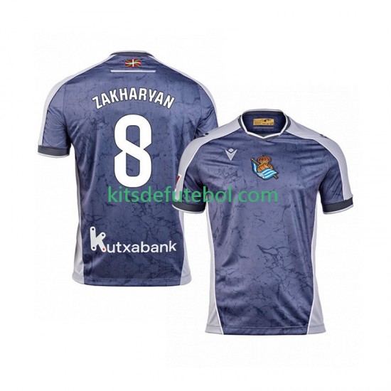 Camisola Real Sociedad Arsen Zakharyan 8 Homem Equipamento alternativo 2025-2026 Mangas Curtas