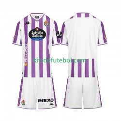 Camisola Real Valladolid Criança Equipamento principal 2025-2026 Mangas Curtas