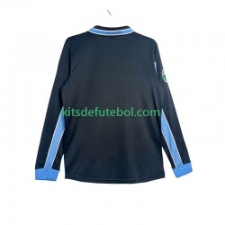 Camisola Retrô SS Lazio Homem Equipamento alternativo 1998 1999 Mangas Compridas