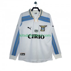 Camisola Retrô SS Lazio Homem Equipamento alternativo 1999 2000 Mangas Compridas